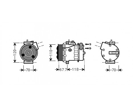 Compressor, air conditioning