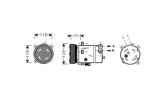 Compressor, air conditioning, Image 2