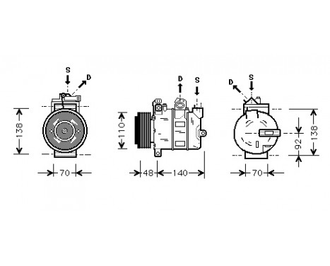 Compressor, air conditioning, Image 2