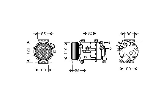 Compressor, air conditioning