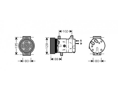 Compressor, air conditioning