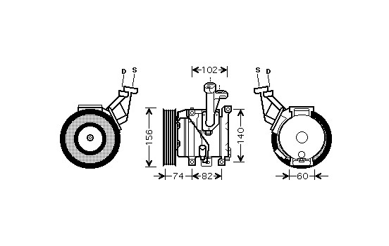 Compressor, air conditioning
