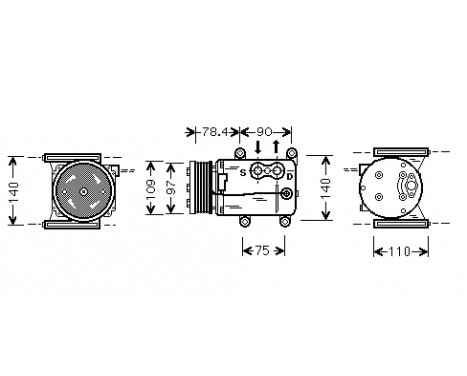 Compressor, air conditioning, Image 2