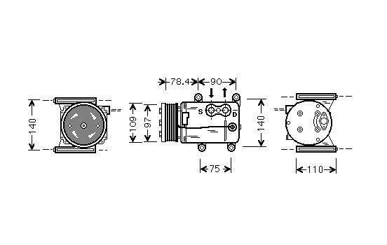 Compressor, air conditioning, Image 2