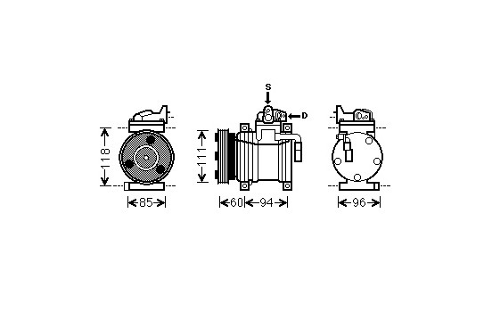 Compressor, air conditioning