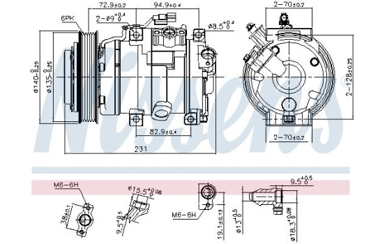 Compressor, air conditioning
