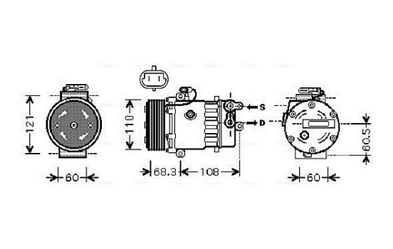 Compressor, air conditioning