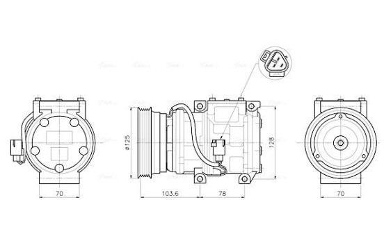 Compressor, air conditioning