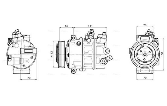 Compressor, air conditioning