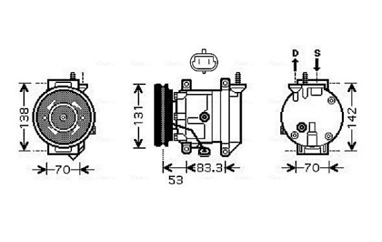 Compressor, air conditioning