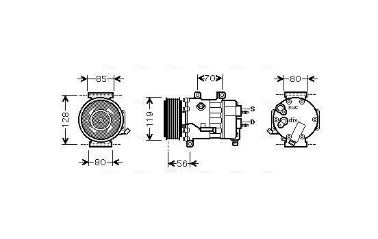 Compressor, air conditioning