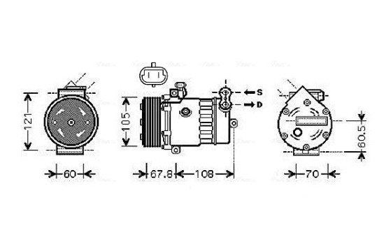 Compressor, air conditioning