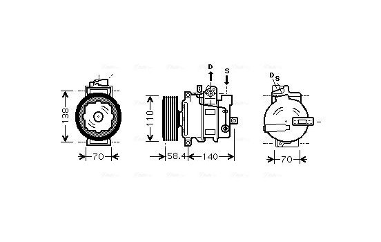 Compressor, air conditioning