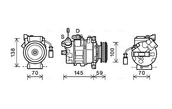 Compressor, air conditioning