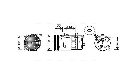 Compressor, air conditioning