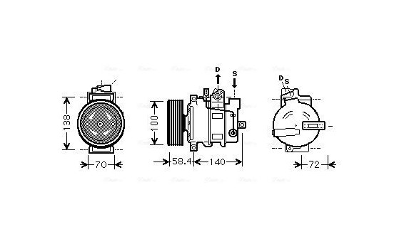 Compressor, air conditioning