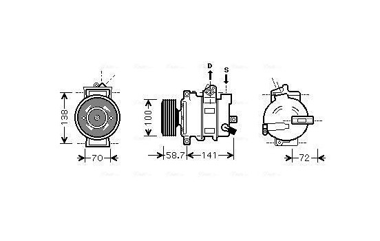 Compressor, air conditioning