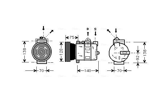 Compressor, air conditioning
