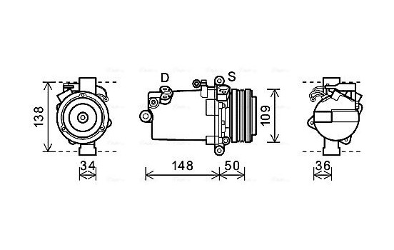 Compressor, air conditioning