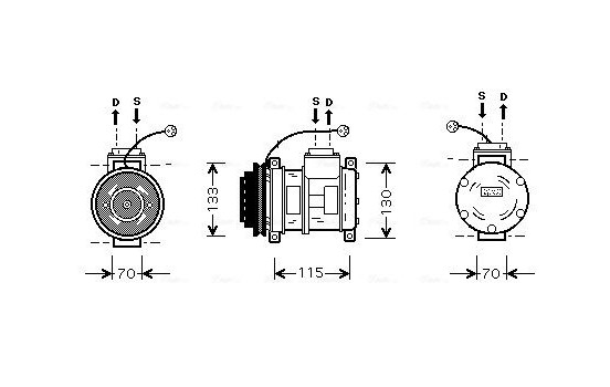 Compressor, air conditioning