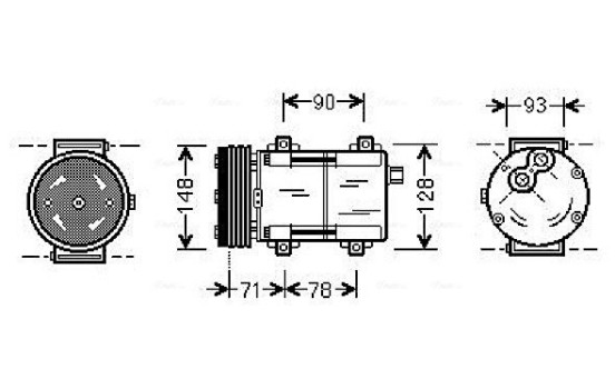 Compressor, air conditioning