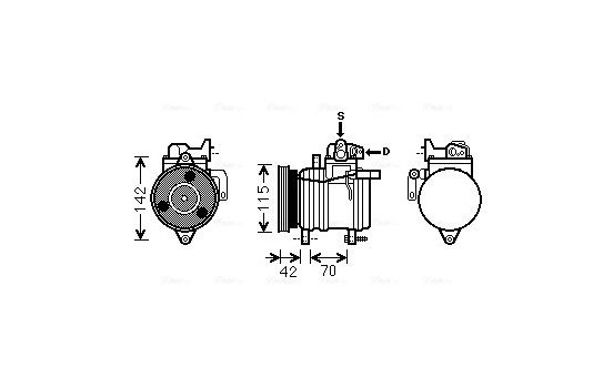 Compressor, air conditioning