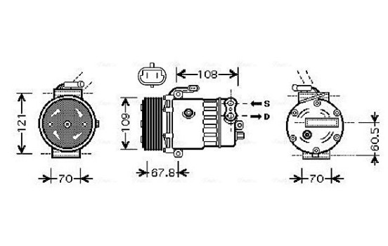 Compressor, air conditioning