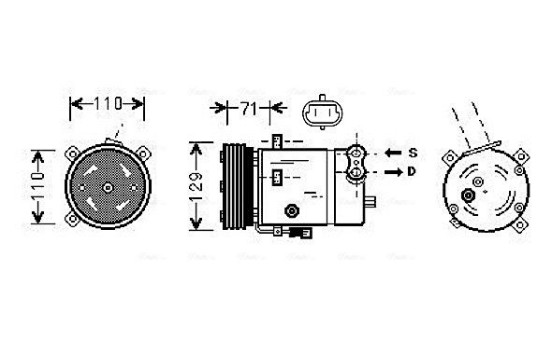 Compressor, air conditioning