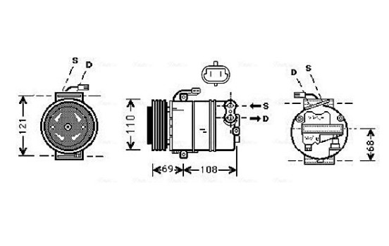 Compressor, air conditioning