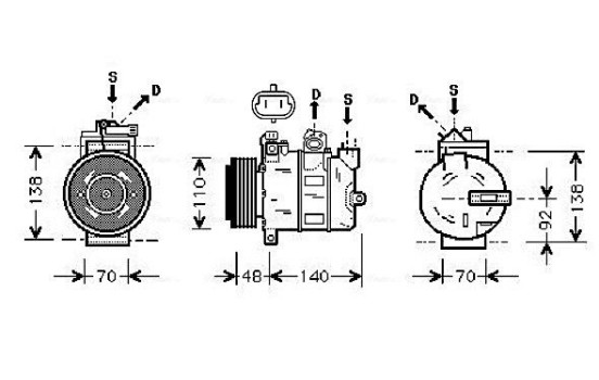 Compressor, air conditioning