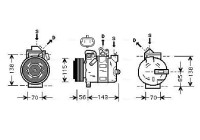 Compressor, air conditioning