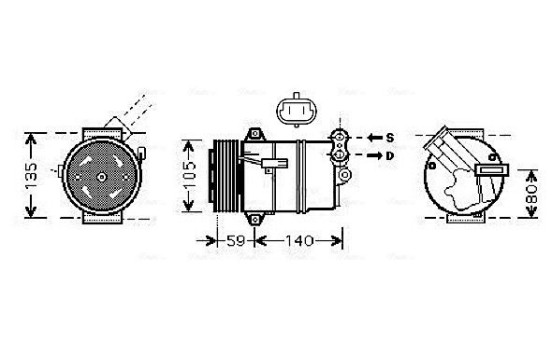 Compressor, air conditioning