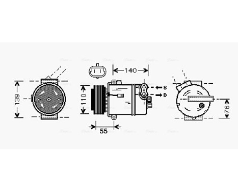 Compressor, air conditioning