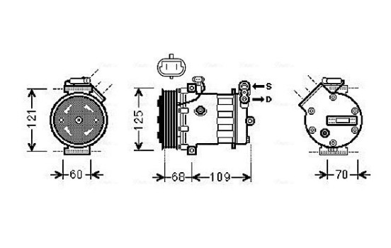 Compressor, air conditioning