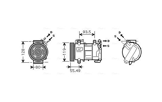 Compressor, air conditioning