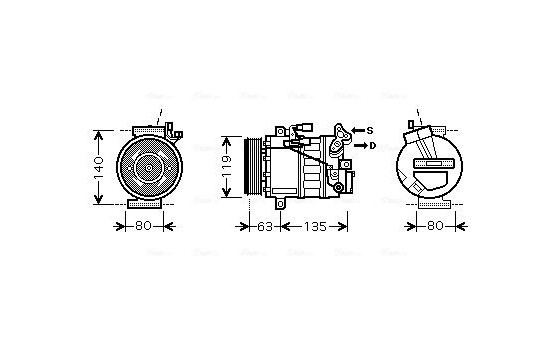 Compressor, air conditioning