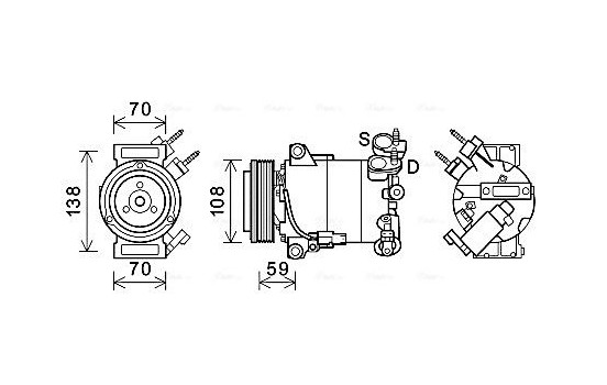 Compressor, air conditioning