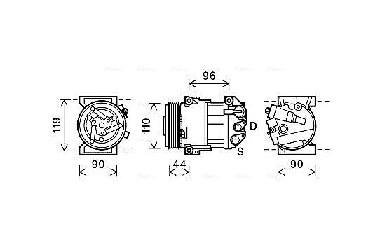 Compressor, air conditioning