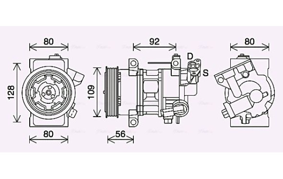 Compressor, air conditioning