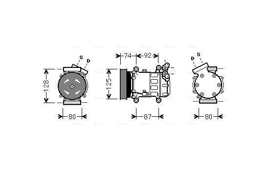 Compressor, air conditioning