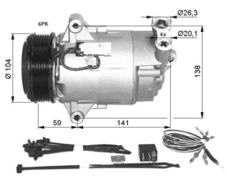 Compressor, air conditioning, Image 3