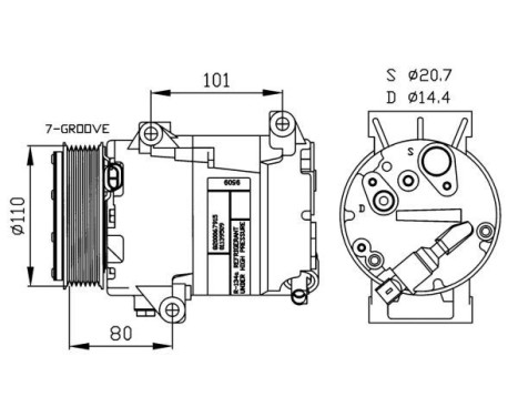 Compressor, air conditioning, Image 2
