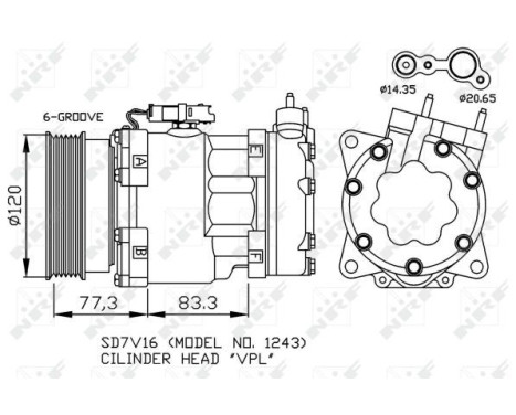 Compressor, air conditioning, Image 3
