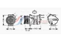 Compressor, air conditioning