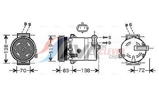 Compressor, air conditioning