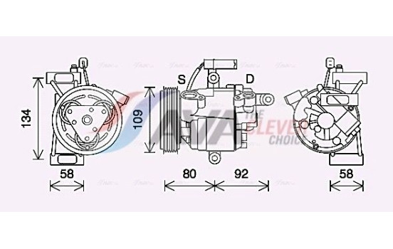 Compressor, air conditioning