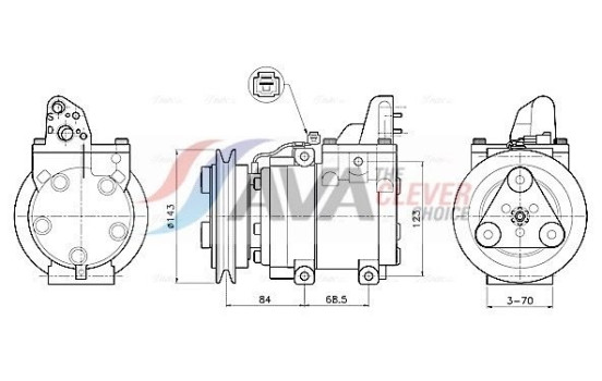Compressor, air conditioning
