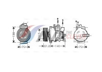 Compressor, air conditioning