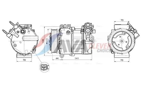 Compressor, air conditioning