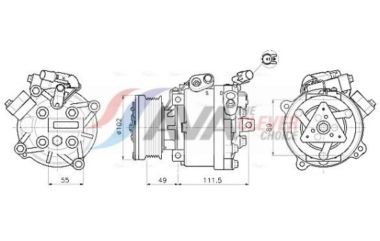 Compressor, air conditioning